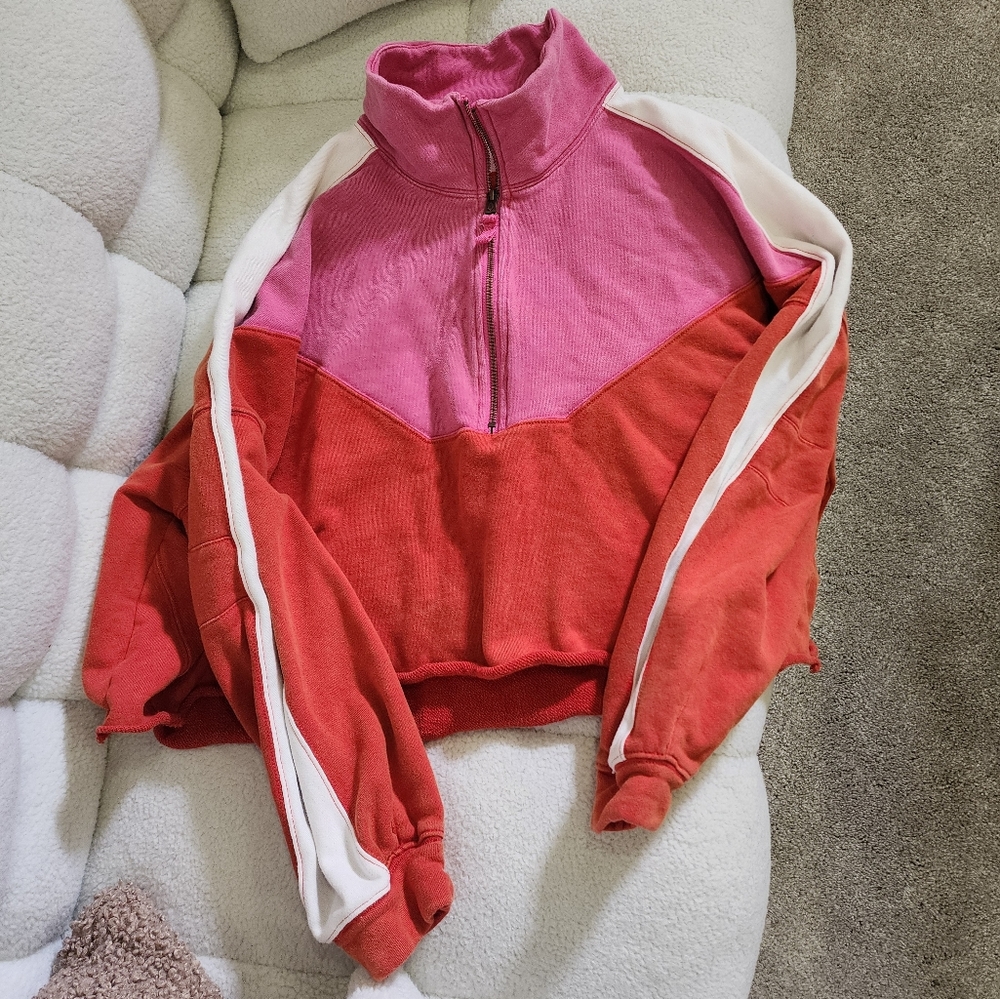 Free People Movement Split Second Half Zip Pullov… - image 1